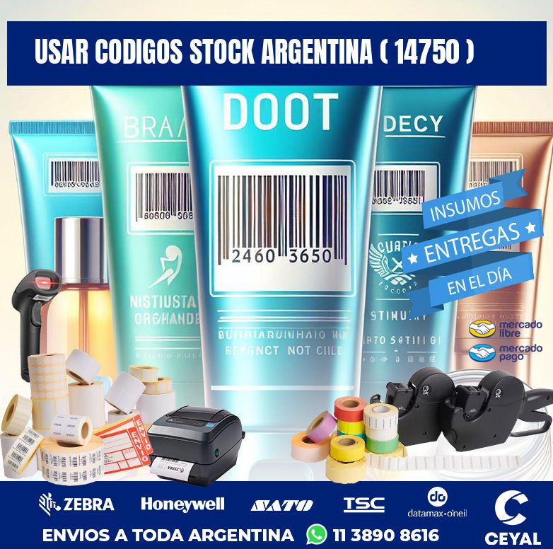 USAR CODIGOS STOCK ARGENTINA ( 14750 )