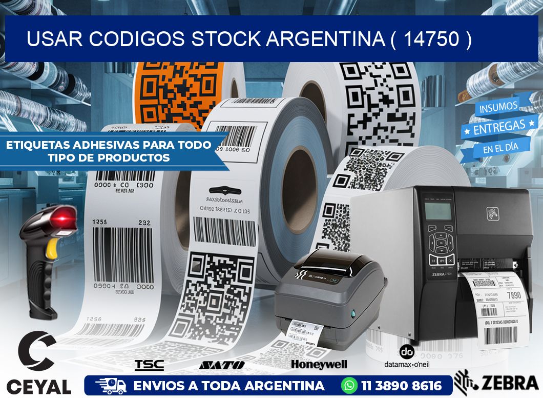 USAR CODIGOS STOCK ARGENTINA ( 14750 )