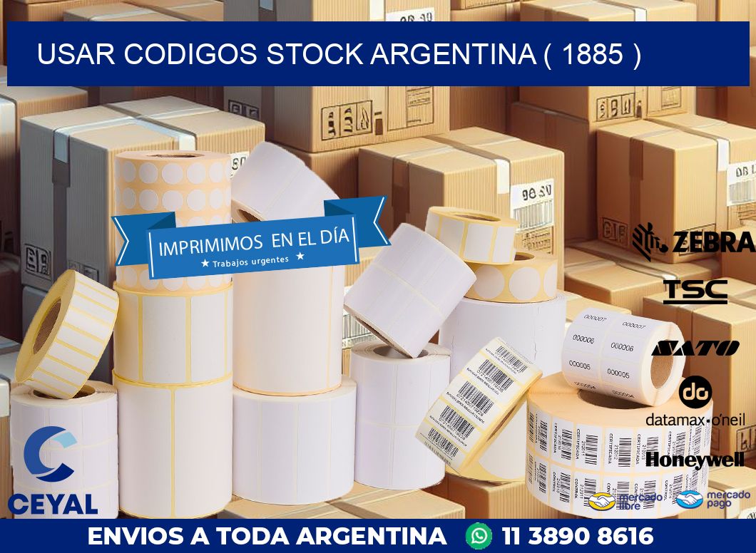 USAR CODIGOS STOCK ARGENTINA ( 1885 )
