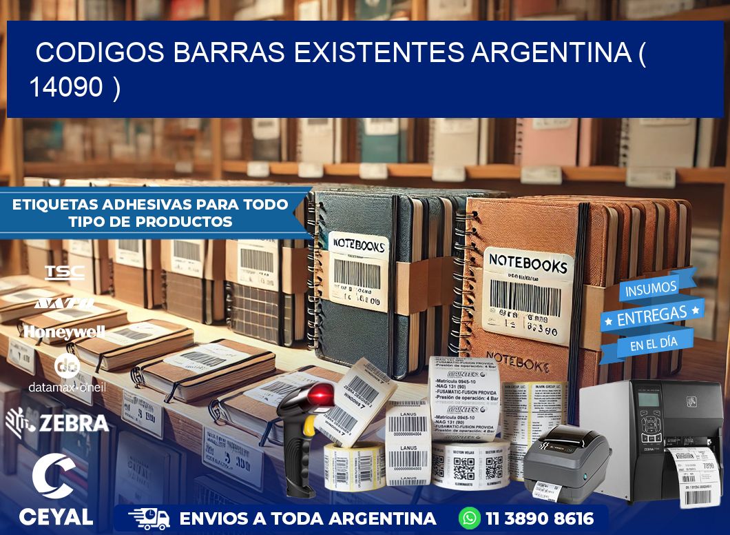 codigos barras existentes argentina ( 14090 )