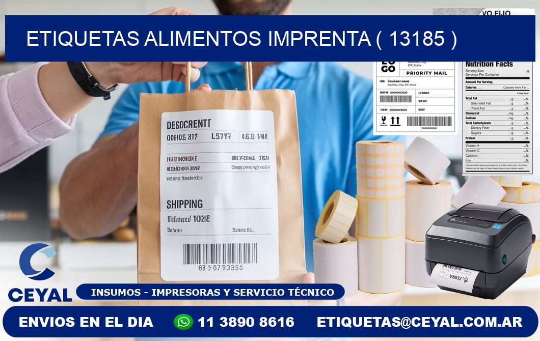 etiquetas alimentos imprenta ( 13185 )