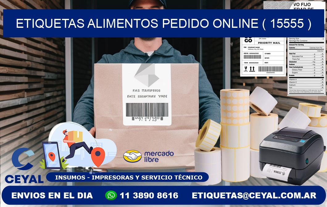 etiquetas alimentos pedido online ( 15555 )