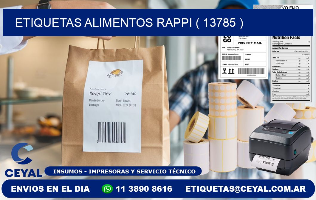 etiquetas alimentos rappi ( 13785 )
