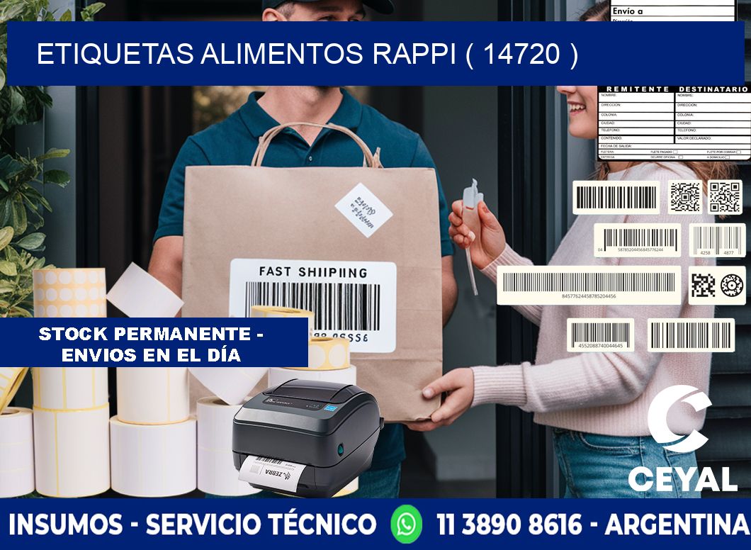 etiquetas alimentos rappi ( 14720 )