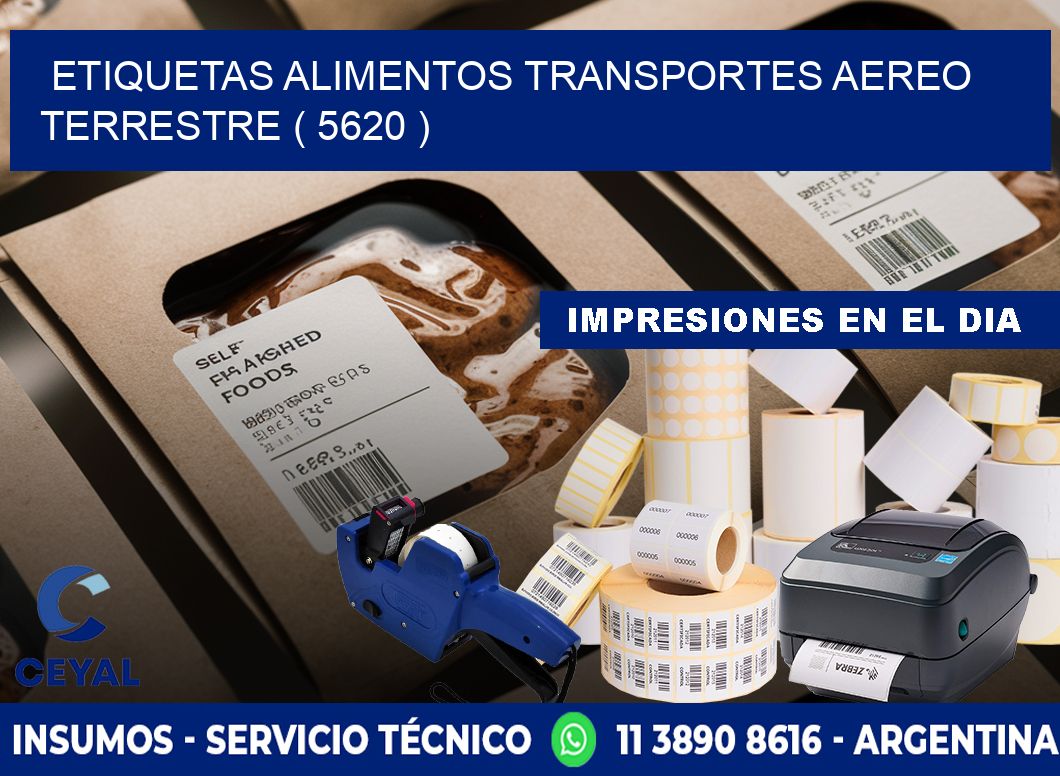 etiquetas alimentos transportes aereo terrestre ( 5620 )