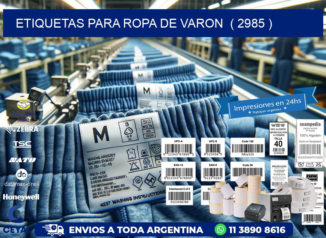 etiquetas para ropa de varon  ( 2985 )