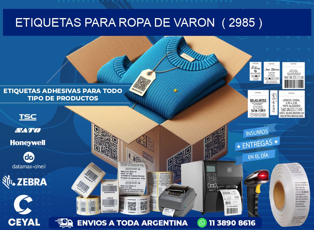 etiquetas para ropa de varon  ( 2985 )