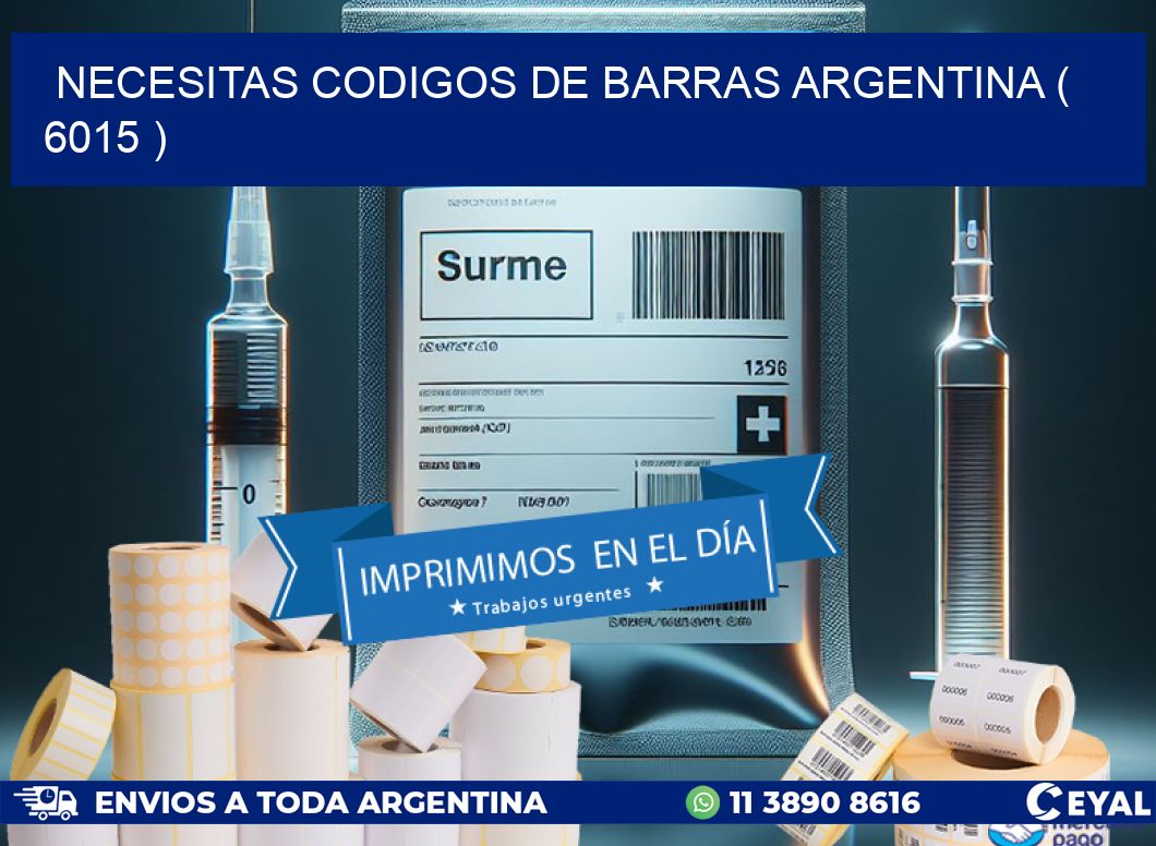 necesitas codigos de barras argentina ( 6015 )