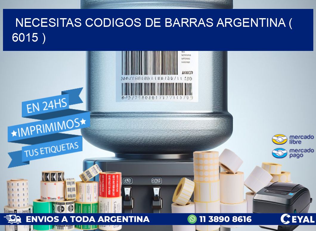 necesitas codigos de barras argentina ( 6015 )