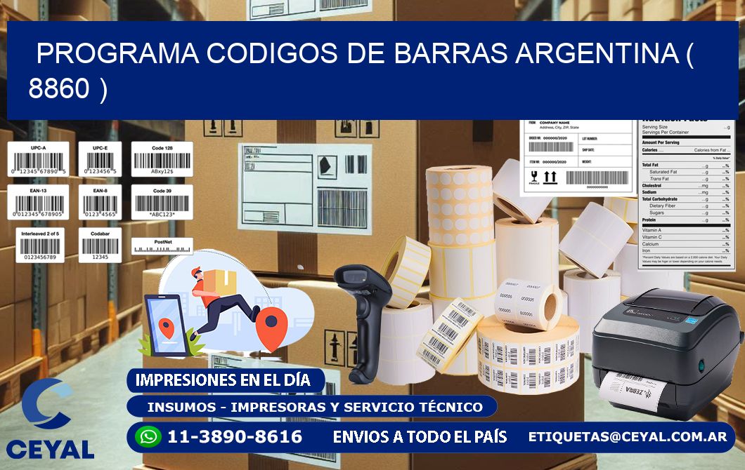 programa codigos de barras argentina ( 8860 )