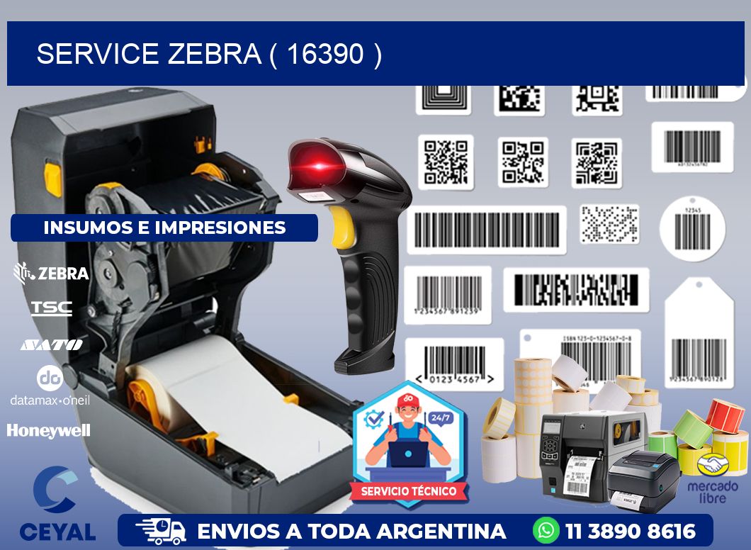 service zebra ( 16390 )