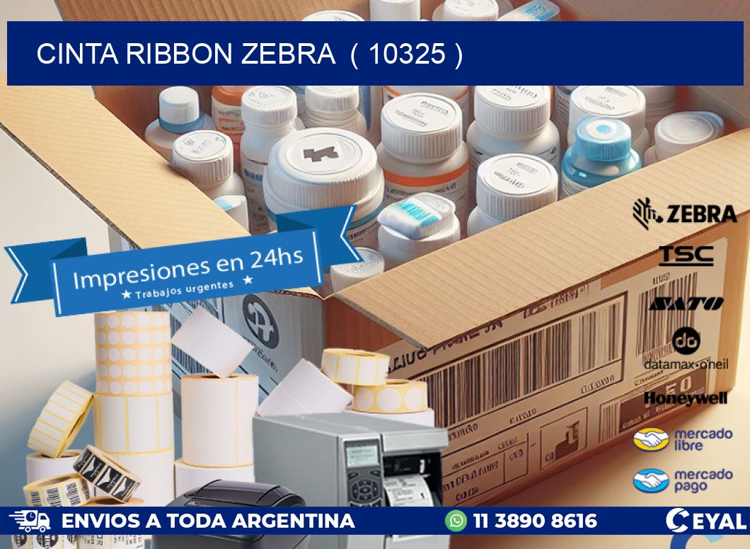 CINTA RIBBON ZEBRA  ( 10325 )