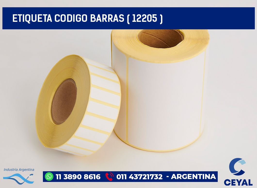 ETIQUETA CODIGO BARRAS ( 12205 )