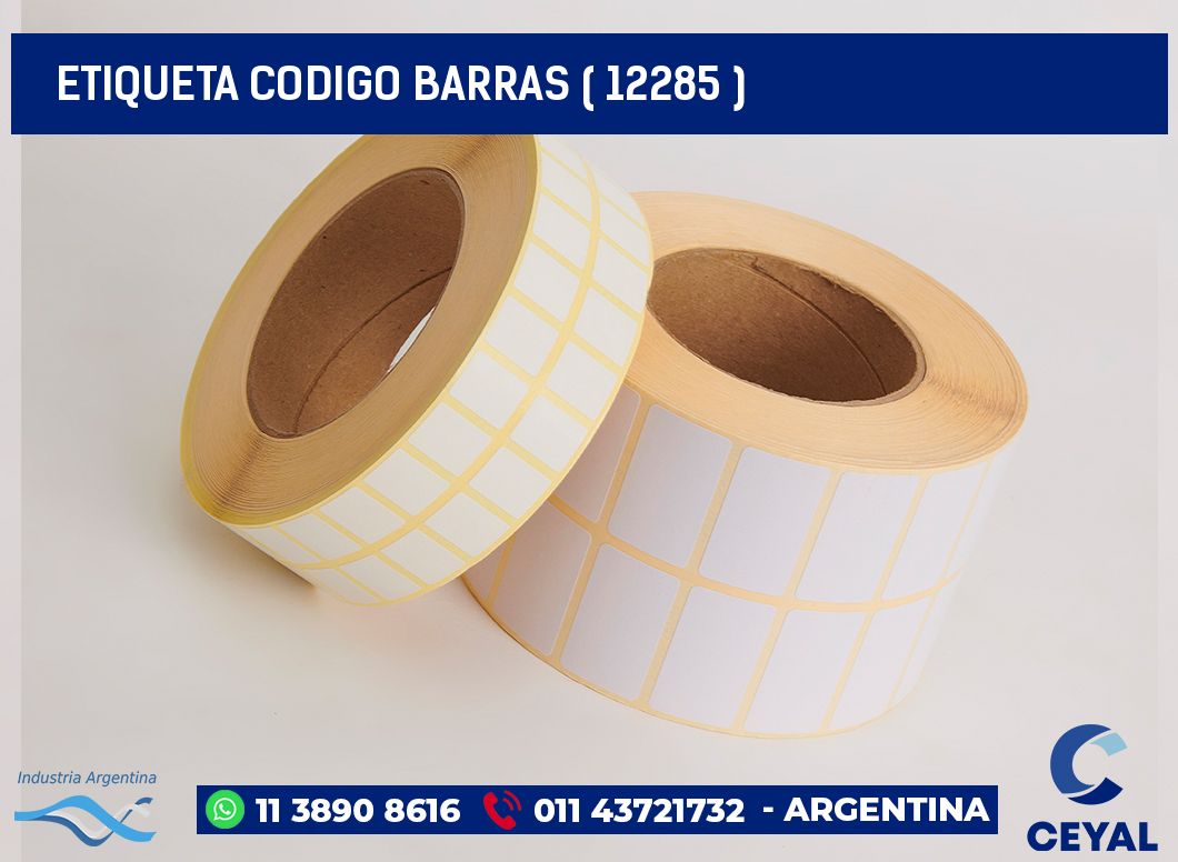 ETIQUETA CODIGO BARRAS ( 12285 )