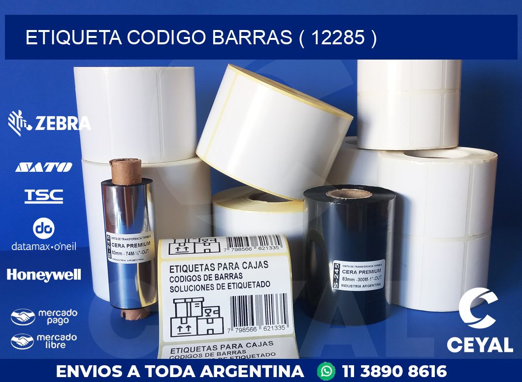 ETIQUETA CODIGO BARRAS ( 12285 )