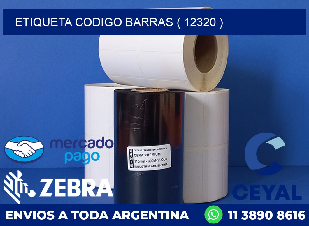 ETIQUETA CODIGO BARRAS ( 12320 )