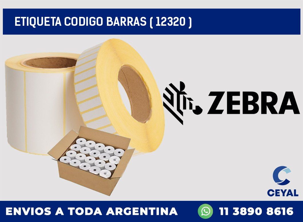 ETIQUETA CODIGO BARRAS ( 12320 )