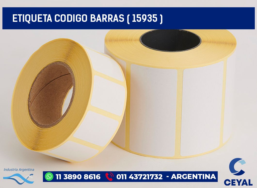 ETIQUETA CODIGO BARRAS ( 15935 )