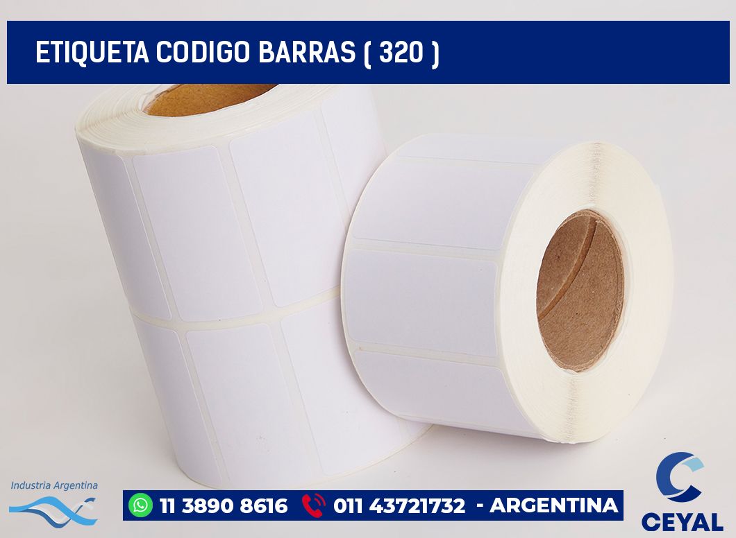 ETIQUETA CODIGO BARRAS ( 320 )