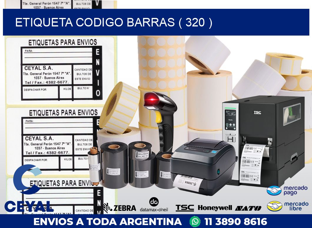 ETIQUETA CODIGO BARRAS ( 320 )