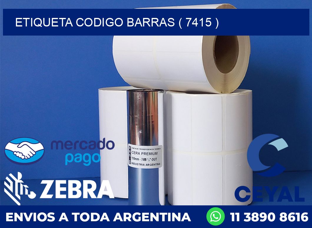 ETIQUETA CODIGO BARRAS ( 7415 )