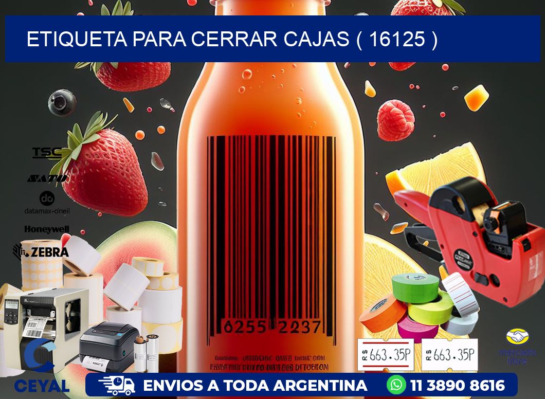 ETIQUETA PARA CERRAR CAJAS ( 16125 )
