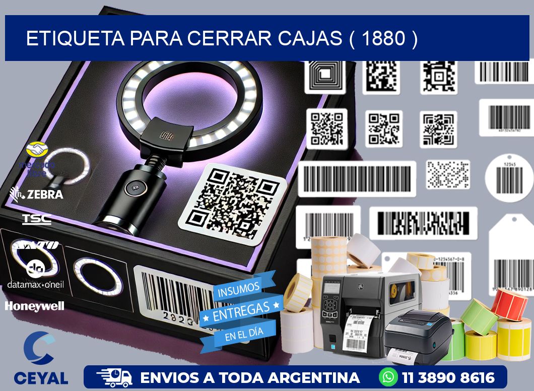 ETIQUETA PARA CERRAR CAJAS ( 1880 )