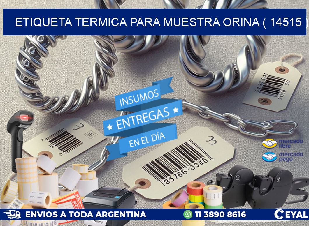 ETIQUETA TERMICA PARA MUESTRA ORINA ( 14515 )