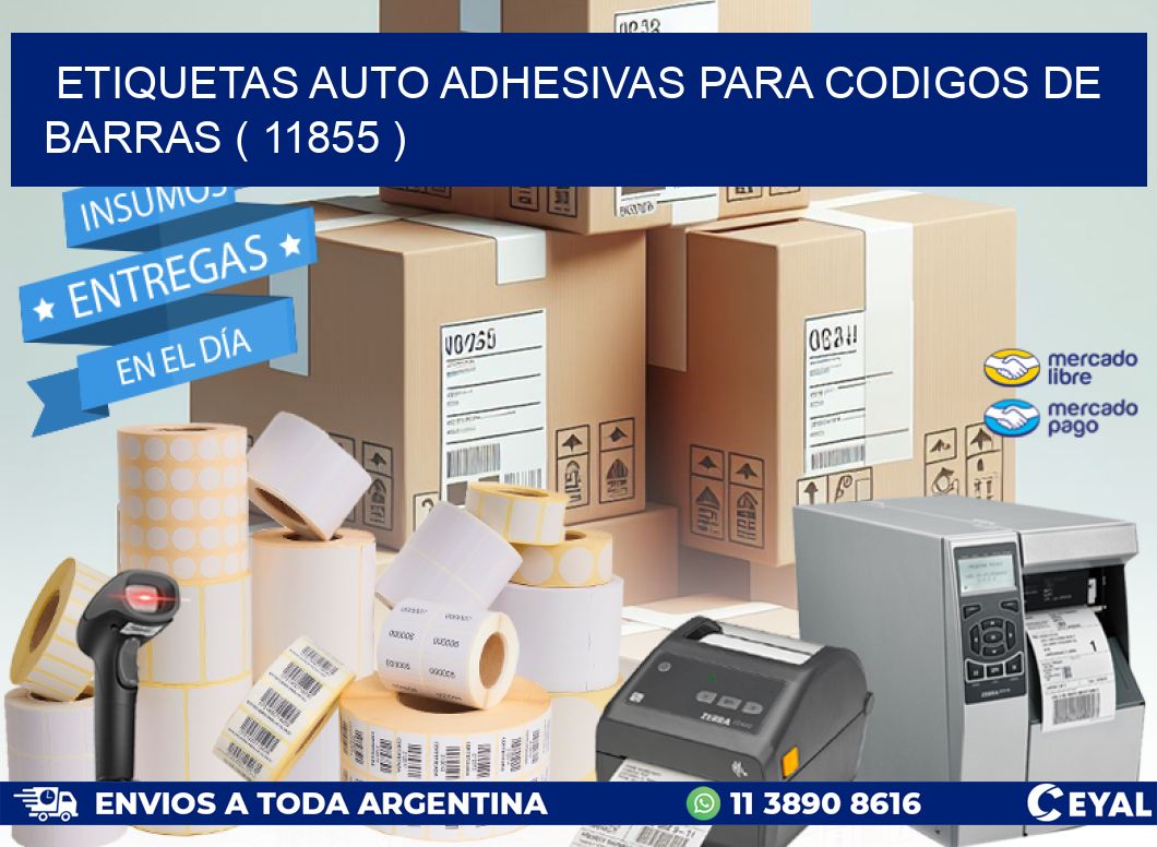 ETIQUETAS AUTO ADHESIVAS PARA CODIGOS DE BARRAS ( 11855 )