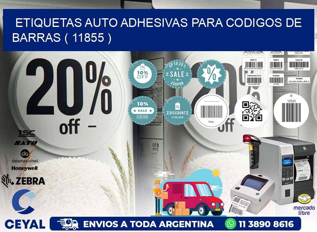 ETIQUETAS AUTO ADHESIVAS PARA CODIGOS DE BARRAS ( 11855 )