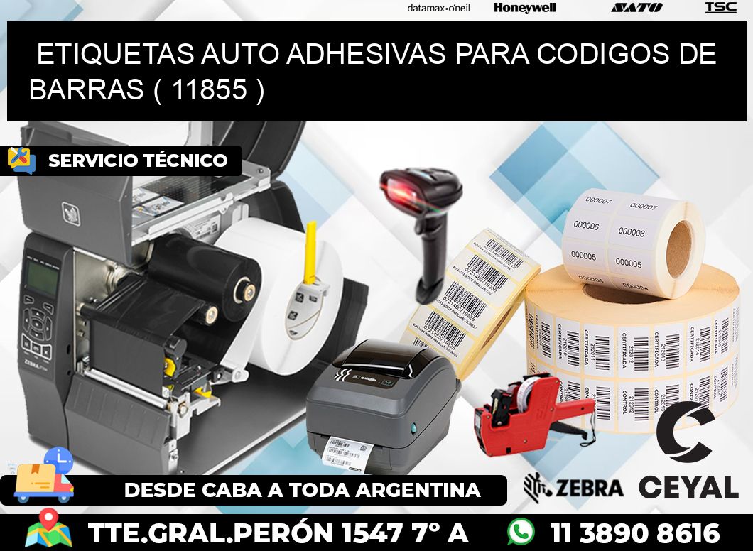 ETIQUETAS AUTO ADHESIVAS PARA CODIGOS DE BARRAS ( 11855 )