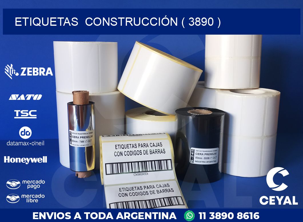 ETIQUETAS  CONSTRUCCIÓN ( 3890 )
