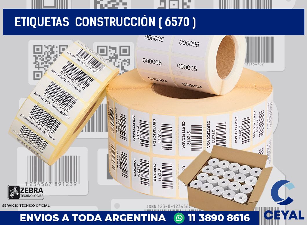 ETIQUETAS  CONSTRUCCIÓN ( 6570 )