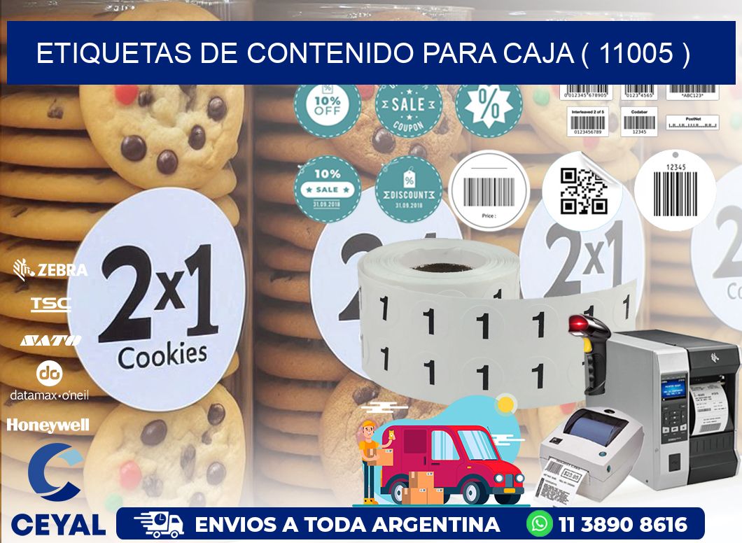 ETIQUETAS DE CONTENIDO PARA CAJA ( 11005 )