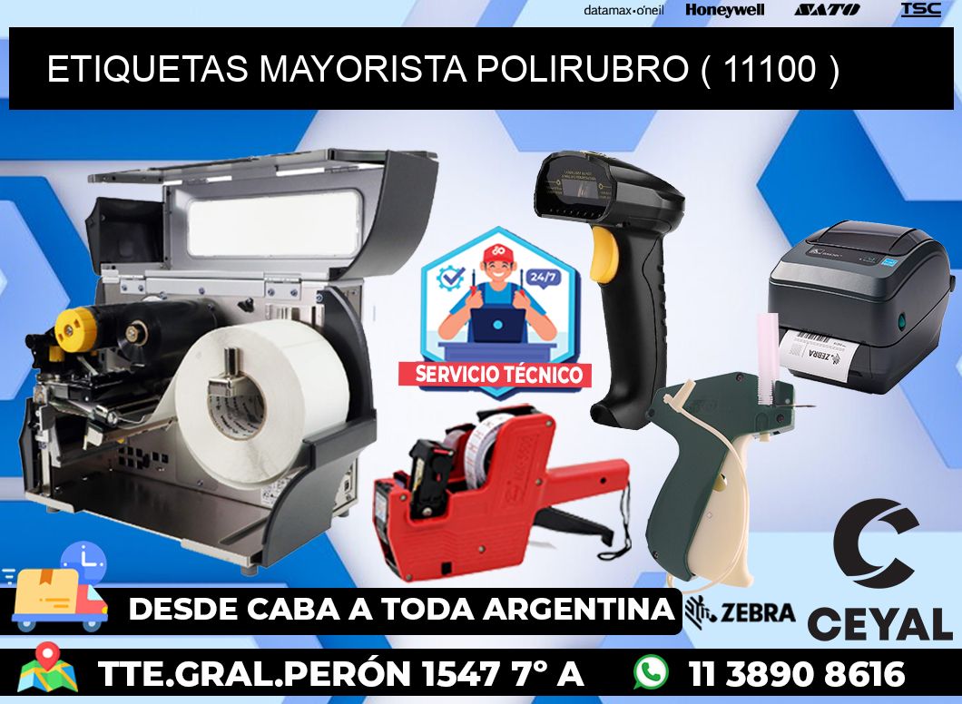 ETIQUETAS MAYORISTA POLIRUBRO ( 11100 )