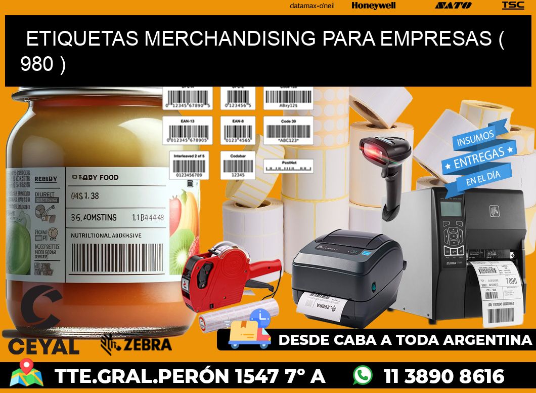 ETIQUETAS MERCHANDISING PARA EMPRESAS ( 980 )