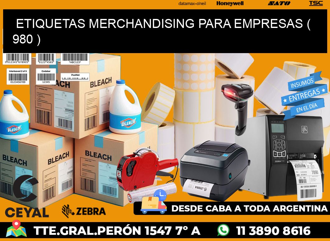 ETIQUETAS MERCHANDISING PARA EMPRESAS ( 980 )