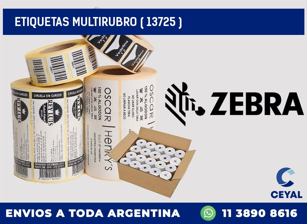 ETIQUETAS MULTIRUBRO ( 13725 )