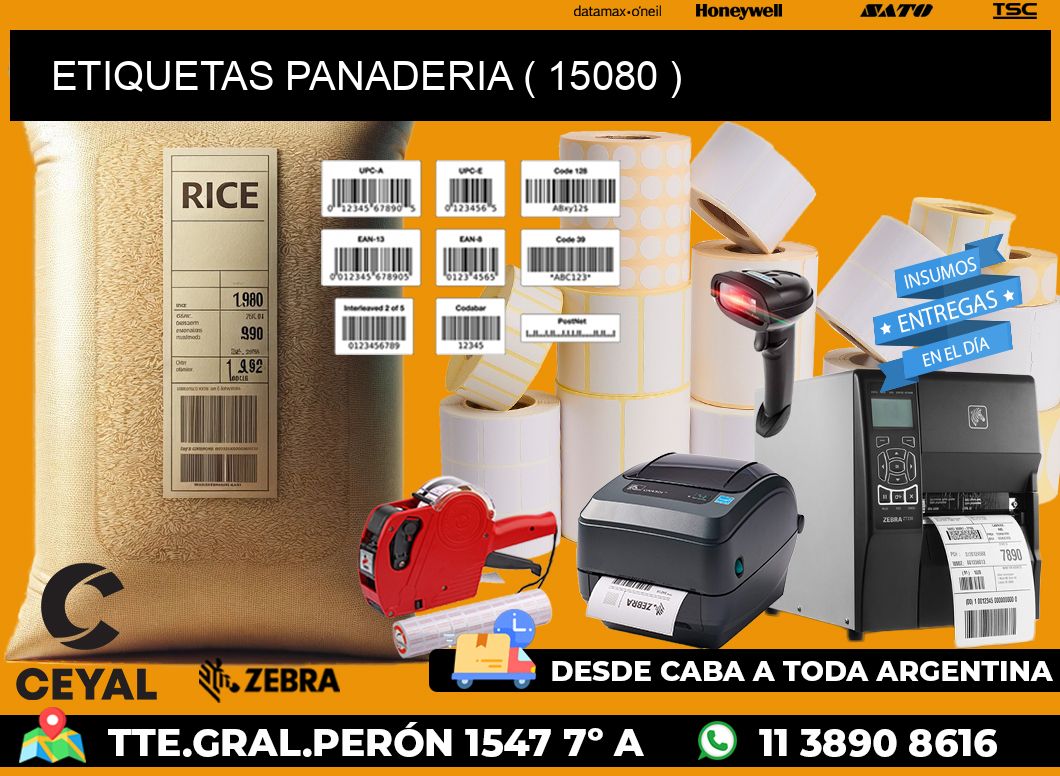 ETIQUETAS PANADERIA ( 15080 )