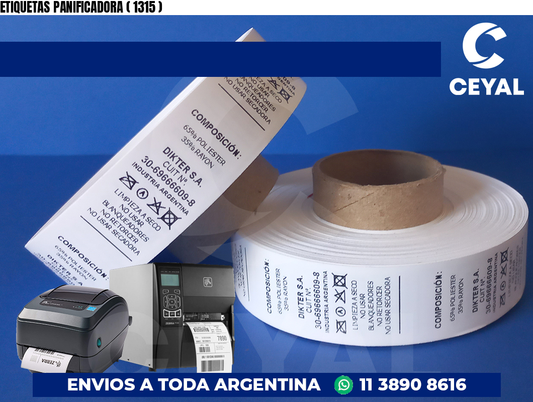 ETIQUETAS PANIFICADORA ( 1315 )
