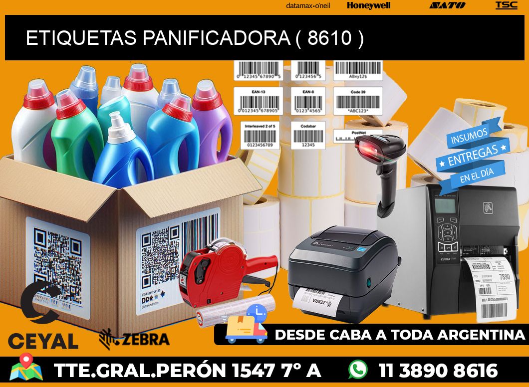 ETIQUETAS PANIFICADORA ( 8610 )