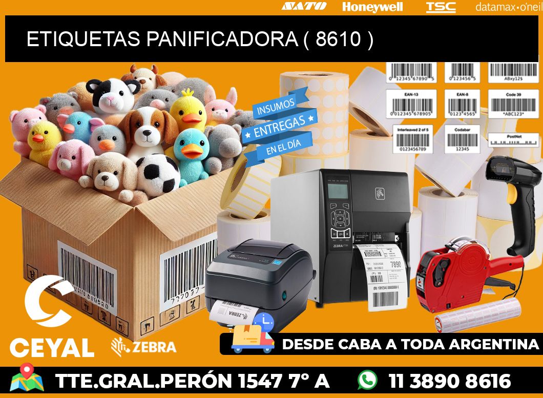 ETIQUETAS PANIFICADORA ( 8610 )