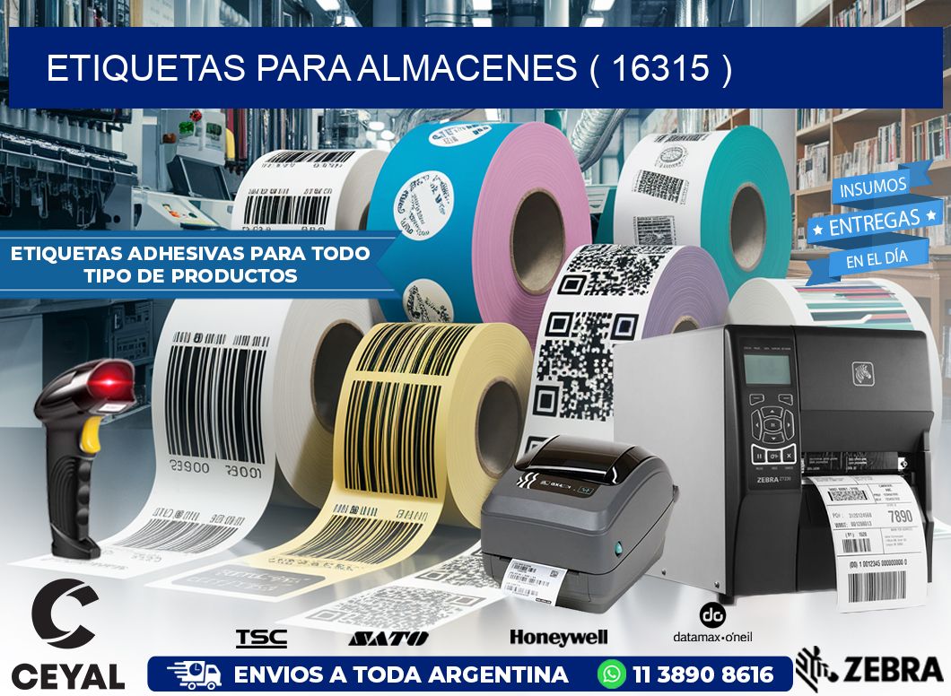 ETIQUETAS PARA ALMACENES ( 16315 )