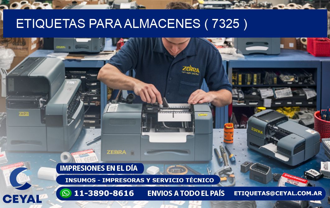 ETIQUETAS PARA ALMACENES ( 7325 )