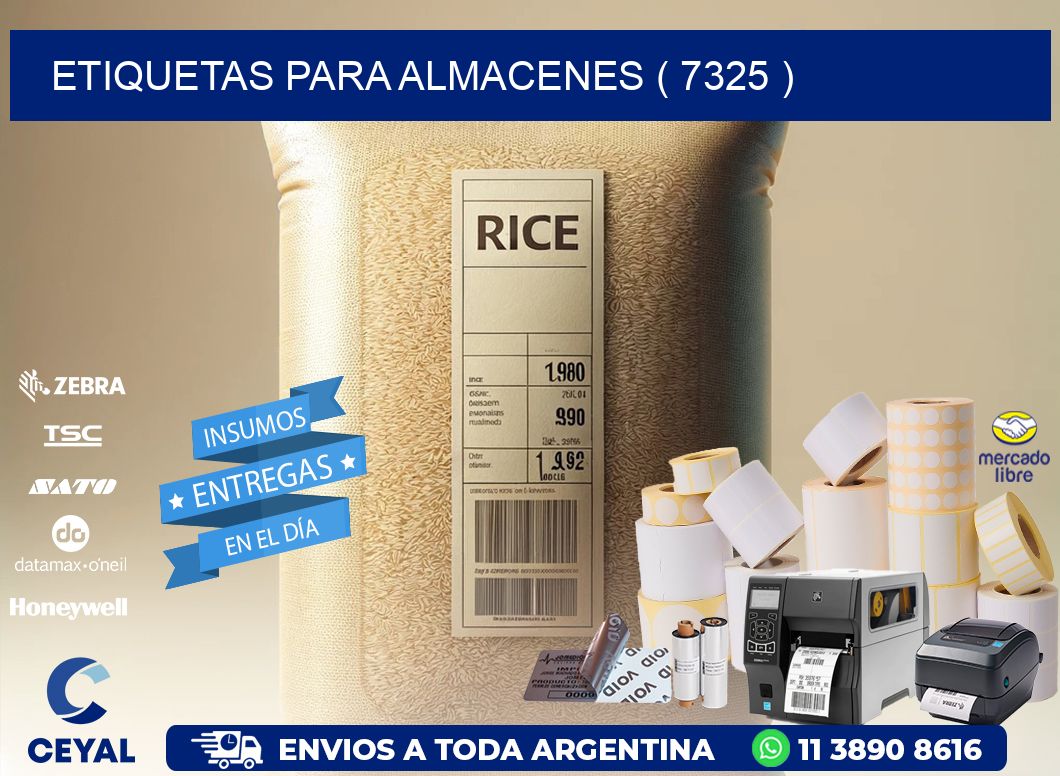 ETIQUETAS PARA ALMACENES ( 7325 )