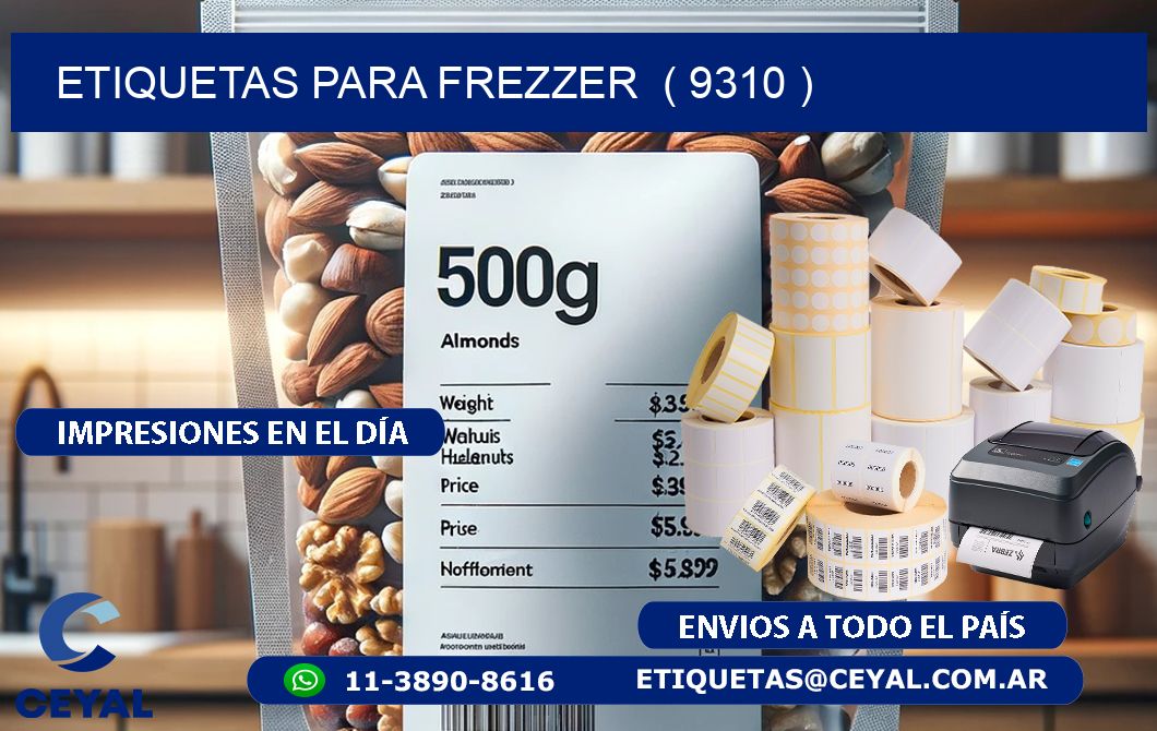 ETIQUETAS PARA FREZZER  ( 9310 )