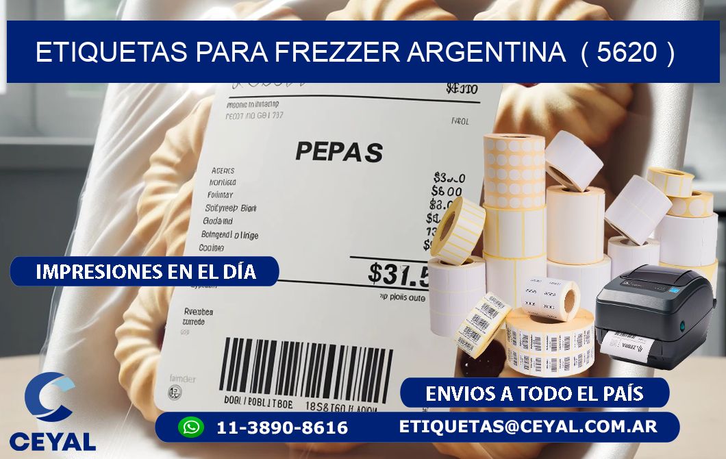 ETIQUETAS PARA FREZZER ARGENTINA  ( 5620 )