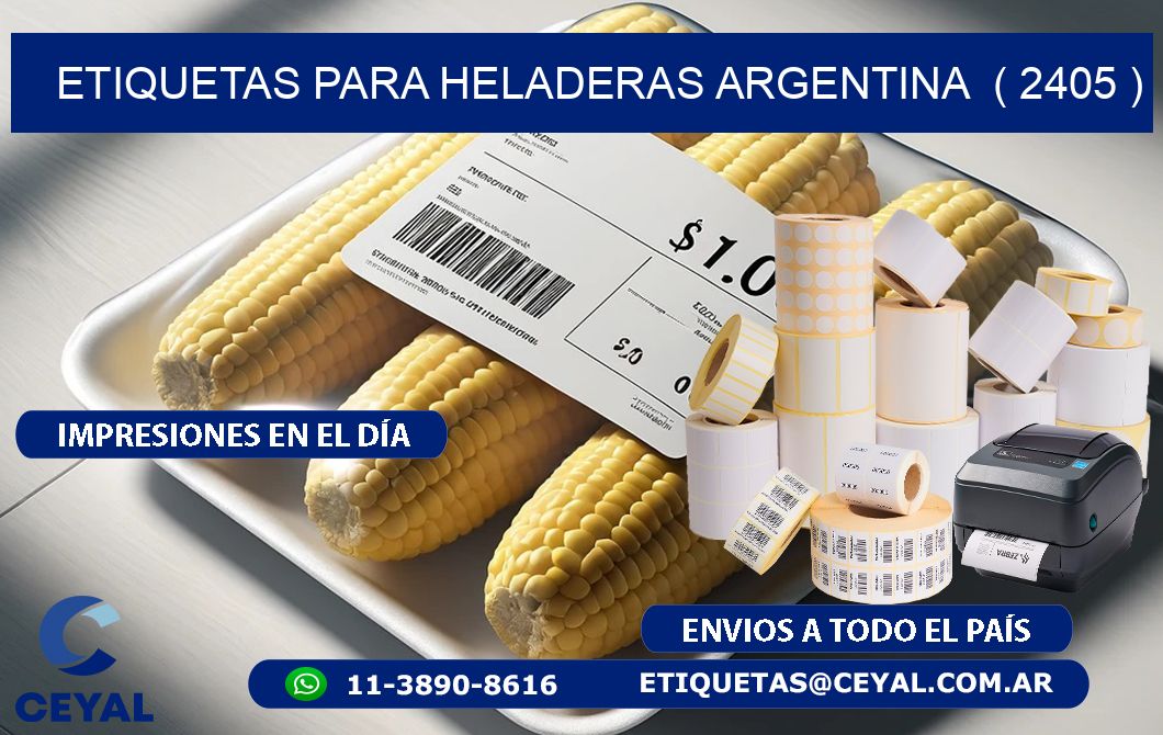 ETIQUETAS PARA HELADERAS ARGENTINA  ( 2405 )