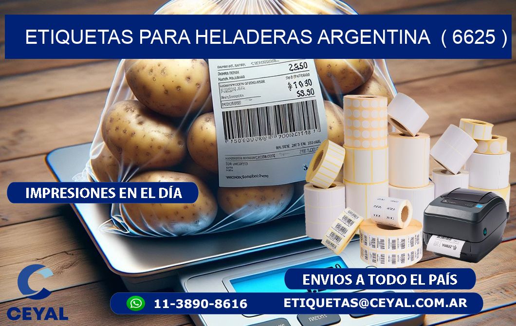 ETIQUETAS PARA HELADERAS ARGENTINA  ( 6625 )