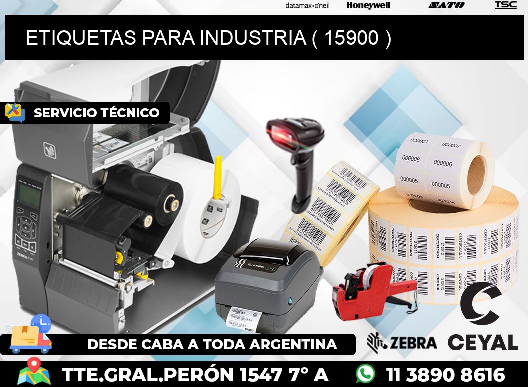 ETIQUETAS PARA INDUSTRIA ( 15900 )